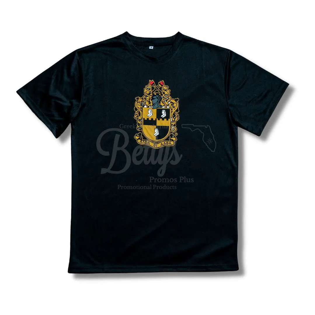 Alpha Phi Alpha ΑΦΑ Shield Performance Moisture Wicking Screen Printed Workout T-Shirt