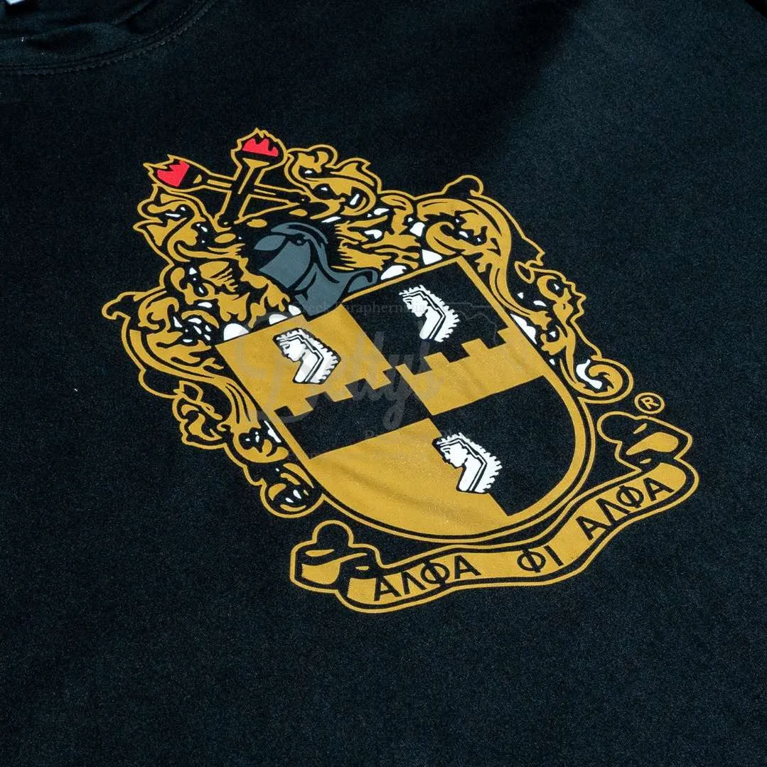 Alpha Phi Alpha ΑΦΑ Shield Performance Moisture Wicking Screen Printed Workout T-Shirt