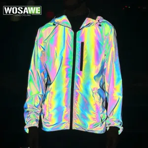 Bicycle Jacket Men Spring Summer Full Reflective Windbreaker Women Water Resistant MTB Road Bike Wear Cycling Long Jersey