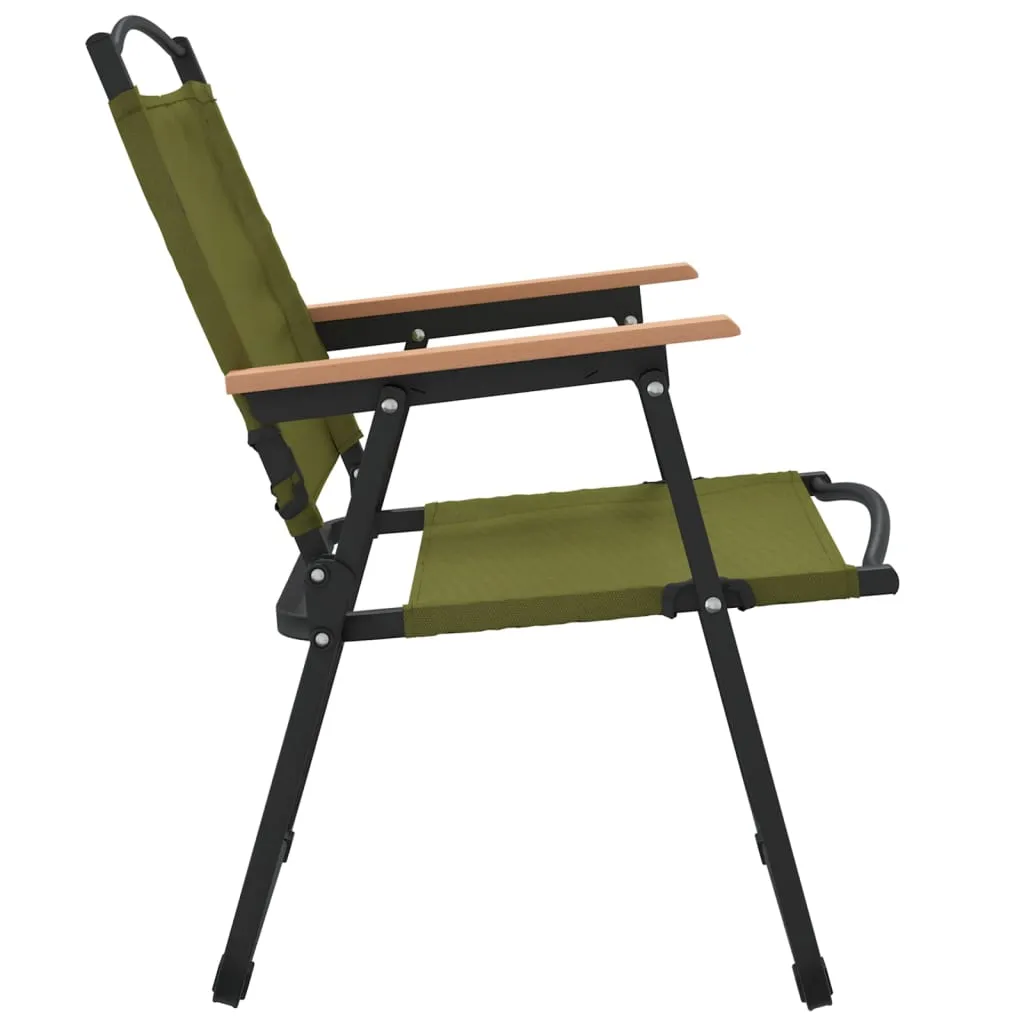 Camping Chair 2 Pcs Outdoor Folding Camping Beach Chair Oxford Fabric