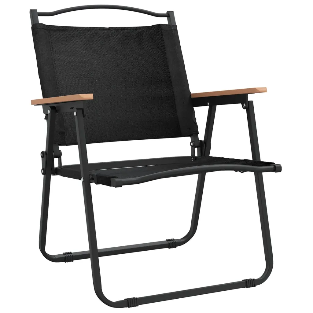 Camping Chair 2 Pcs Outdoor Folding Camping Beach Chair Oxford Fabric