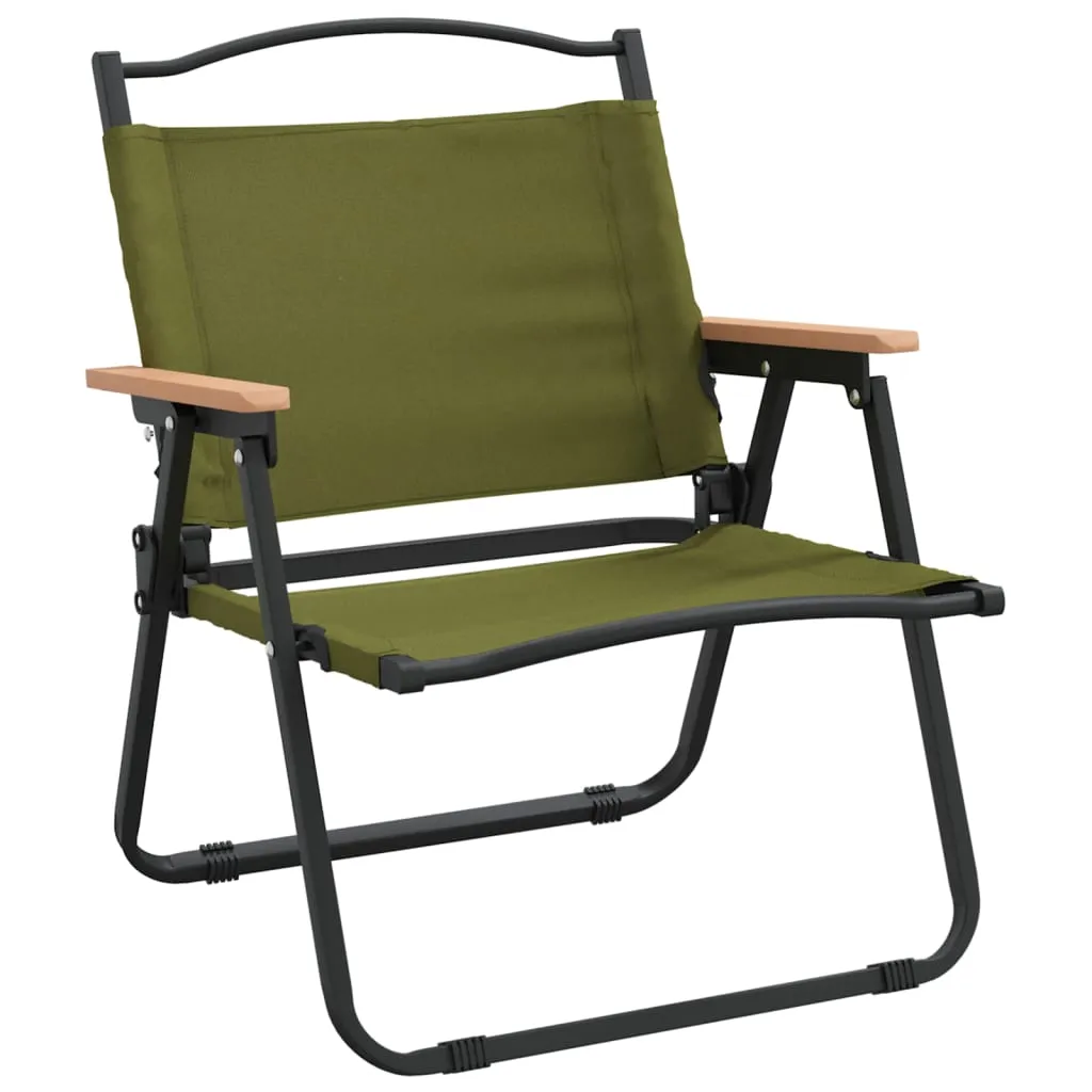 Camping Chair 2 Pcs Outdoor Folding Camping Beach Chair Oxford Fabric