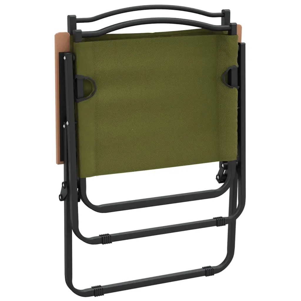 Camping Chair 2 Pcs Outdoor Folding Camping Beach Chair Oxford Fabric
