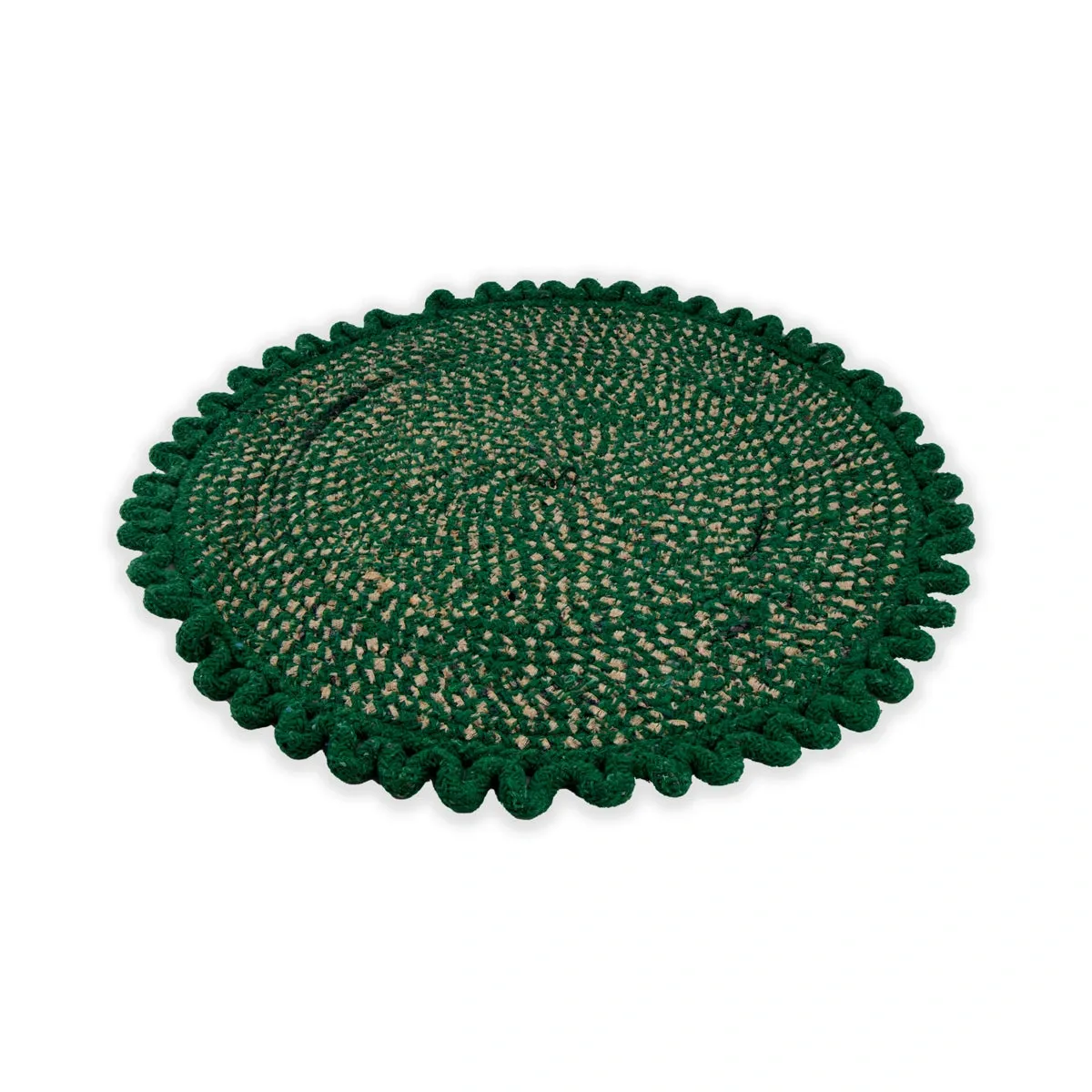 Doormat - 15 Inches | Round Shape Welcome Mat/ Entrance Mat for Home Decor/ Assorted Design & Colour
