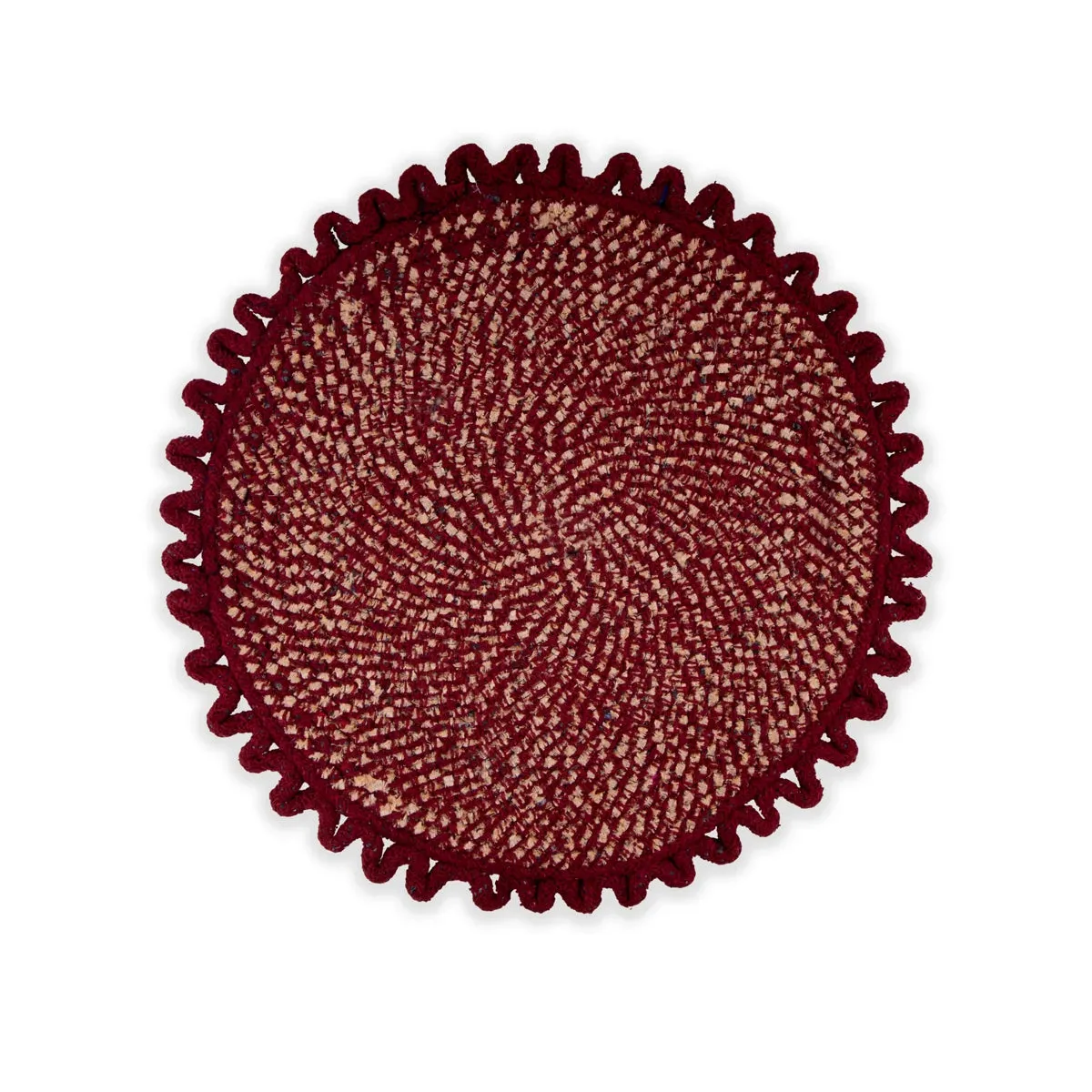 Doormat - 15 Inches | Round Shape Welcome Mat/ Entrance Mat for Home Decor/ Assorted Design & Colour