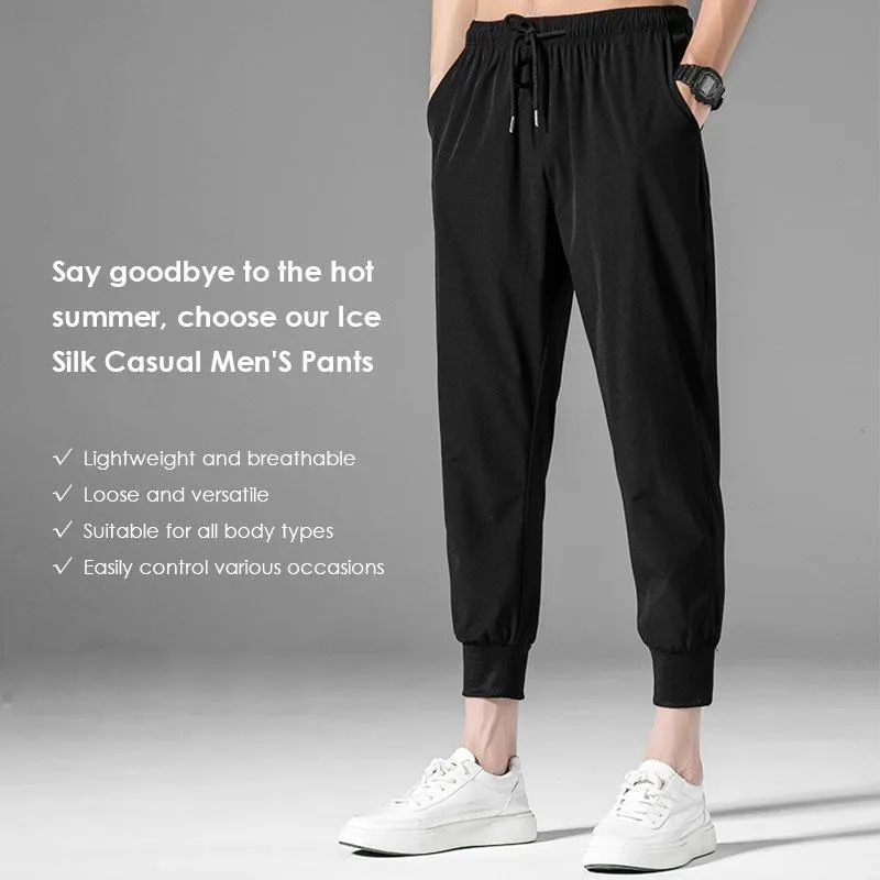 【✨Father's Day Sale】Breathable Ice Silk Drape Casual Pants