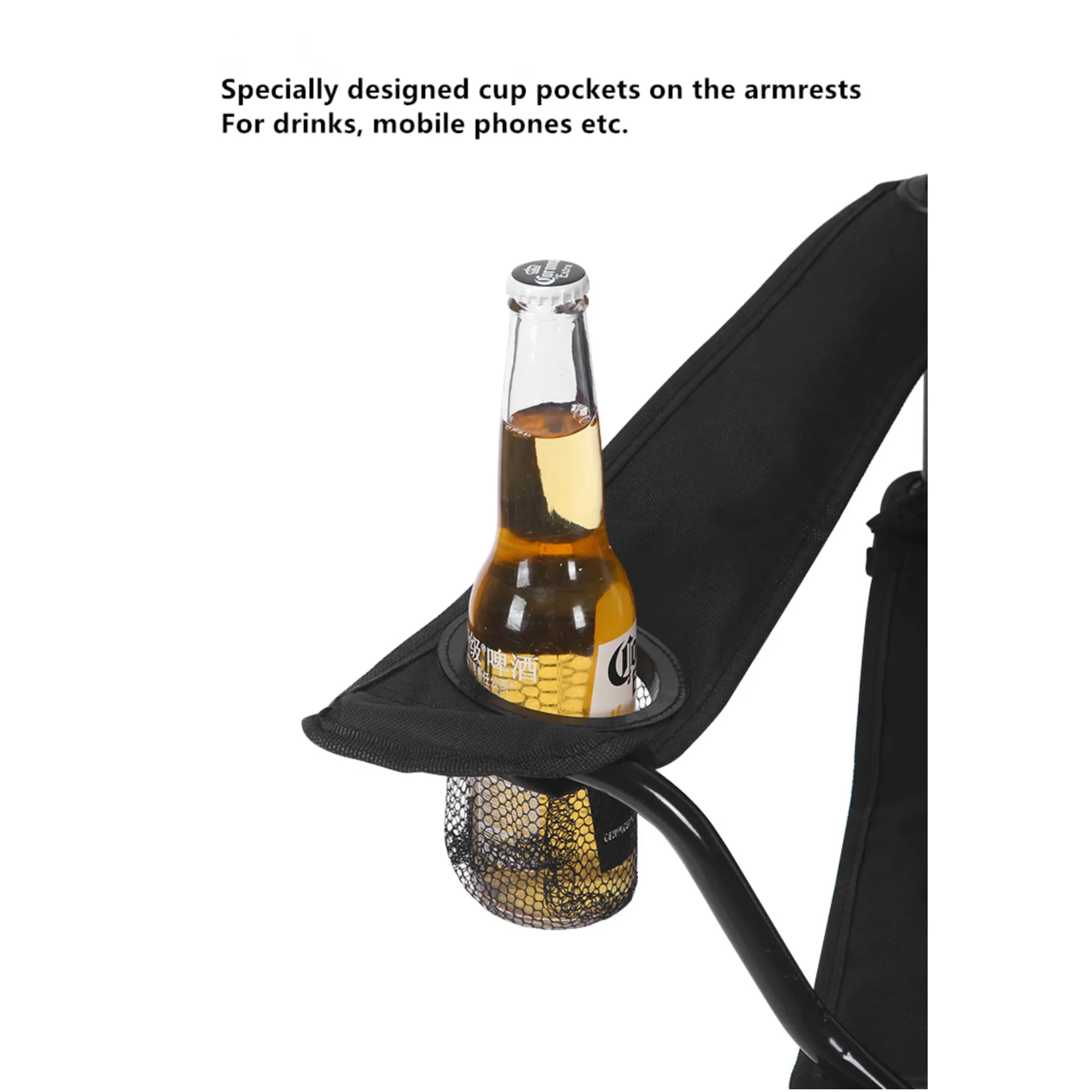 Foldable And Ultra Light Camping Chair With Bottle Holder Jg20375294