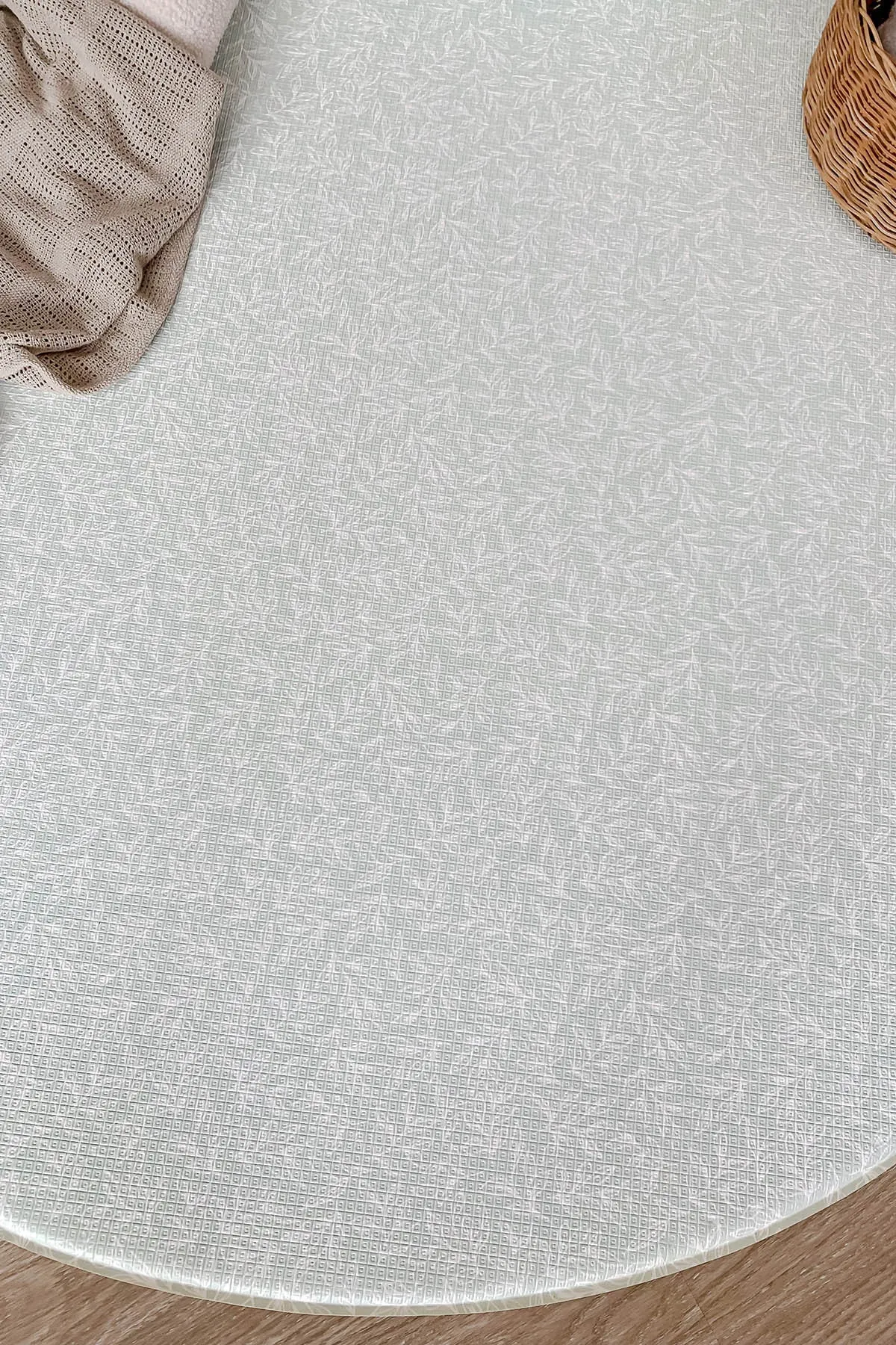 Gingerbubs Rimba Play Mat Round - Mint Green (140cm x 1.5cm)