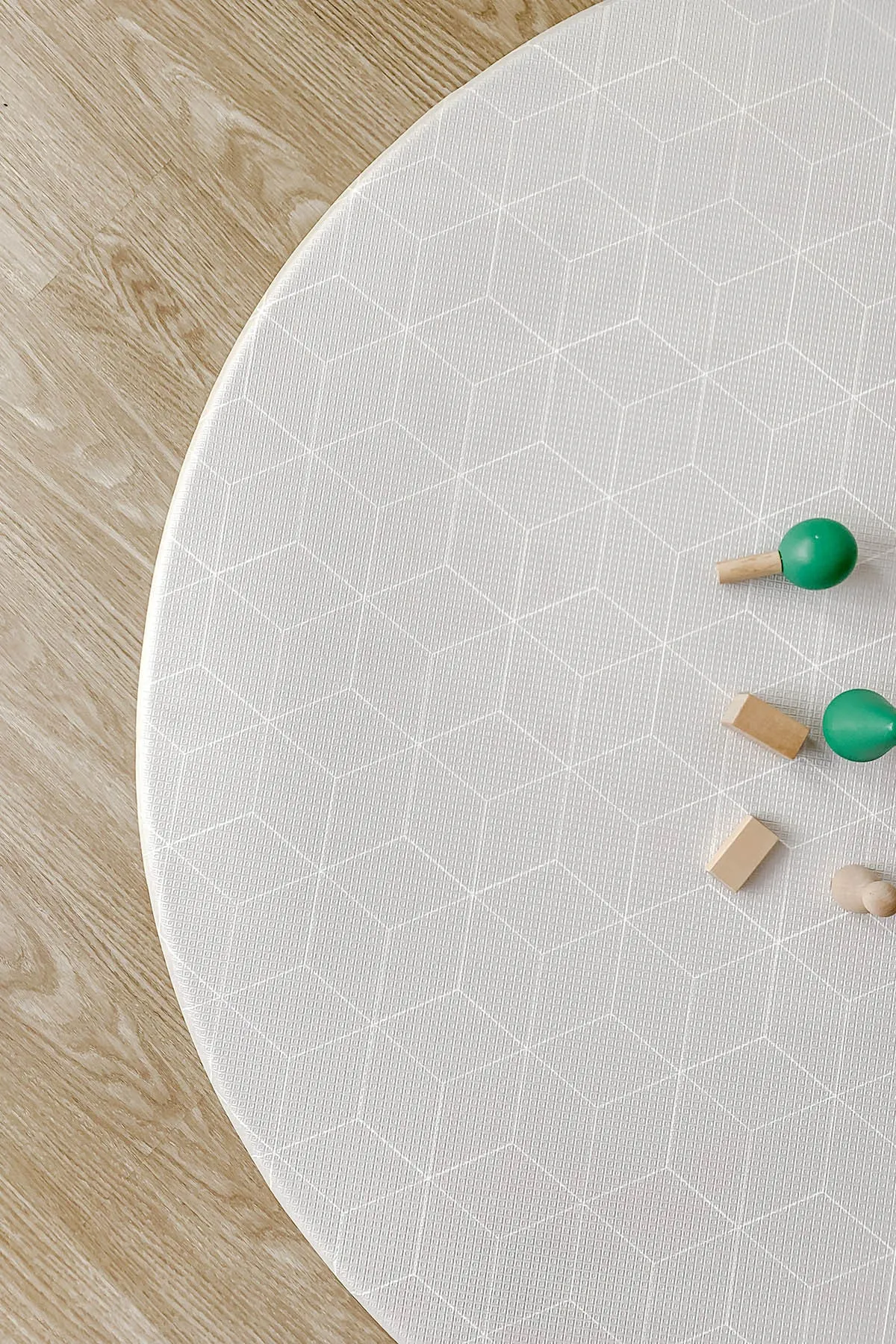 Gingerbubs Rimba Play Mat Round - Mint Green (140cm x 1.5cm)