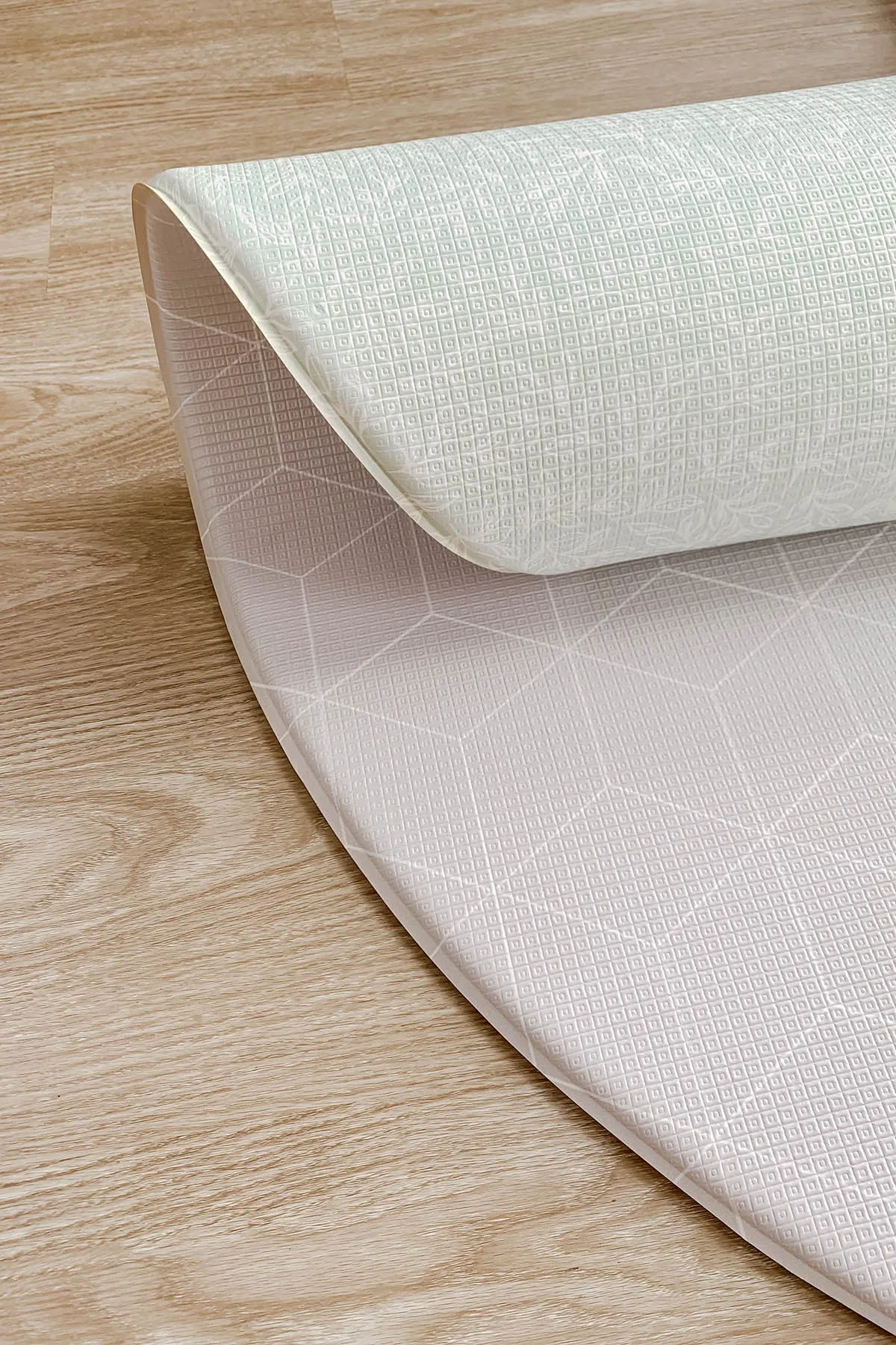 Gingerbubs Rimba Play Mat Round - Mint Green (140cm x 1.5cm)