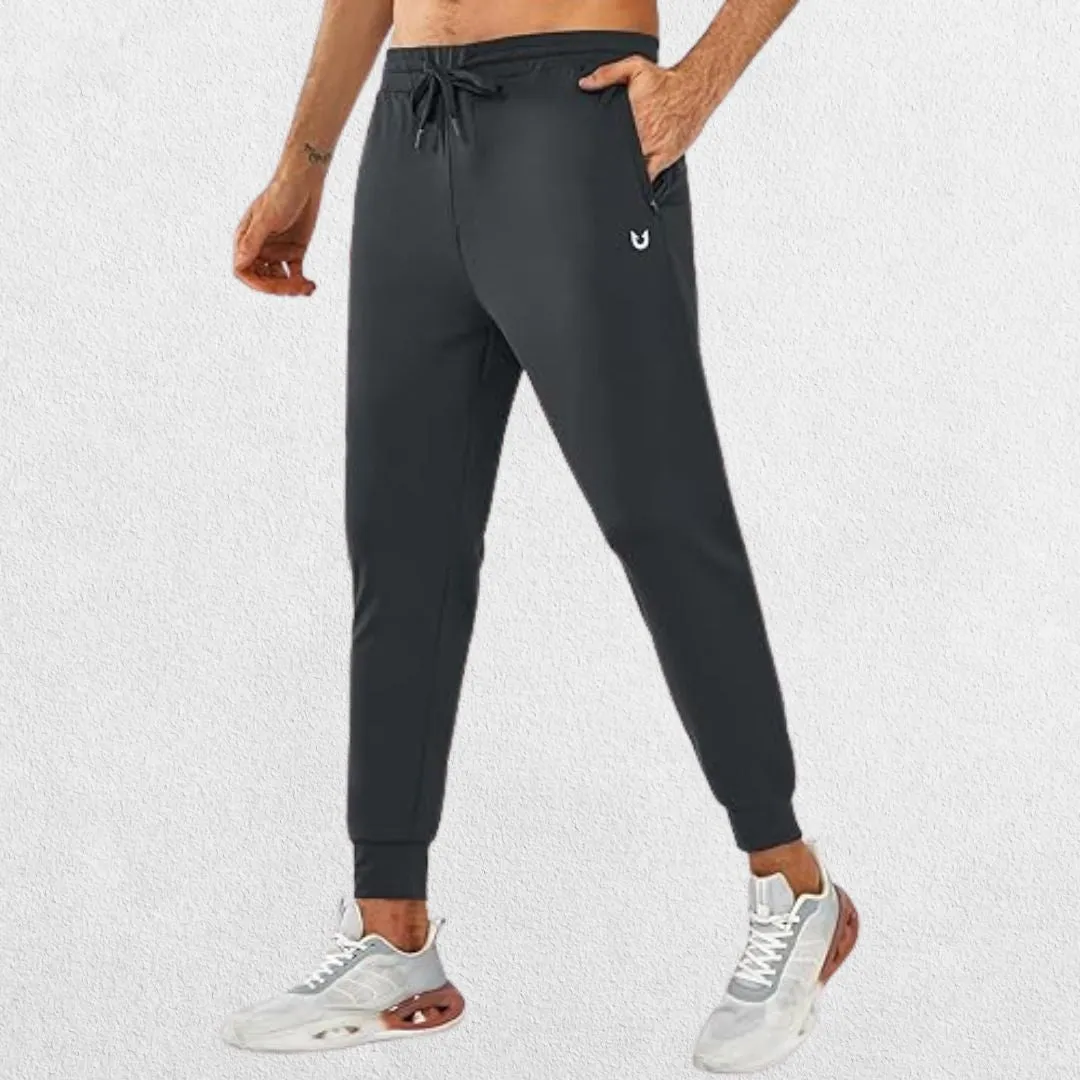 GPW Men's Lightweight Trousers with Zipper Pockets for Athletic Workouts