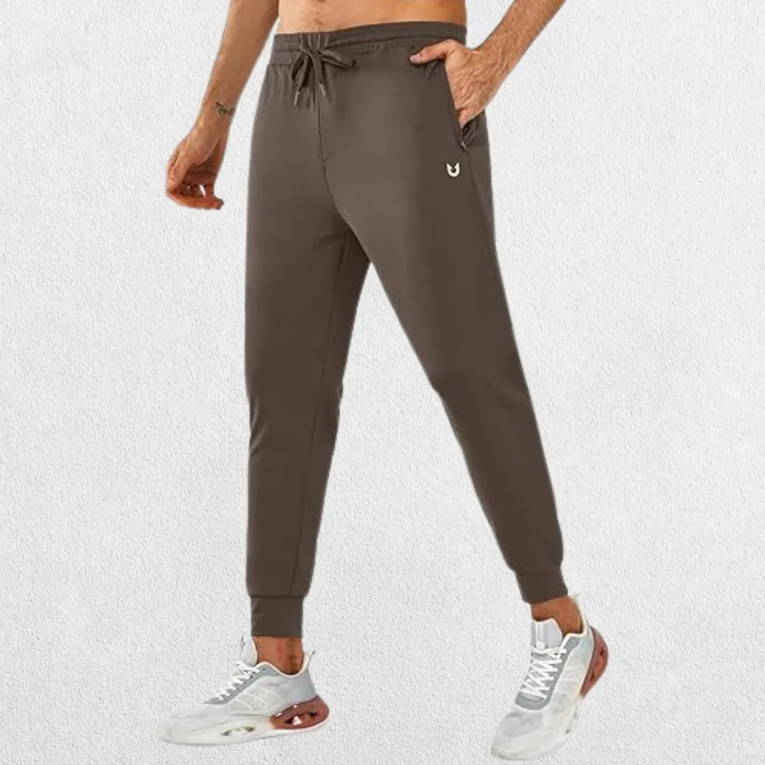 GPW Men's Lightweight Trousers with Zipper Pockets for Athletic Workouts