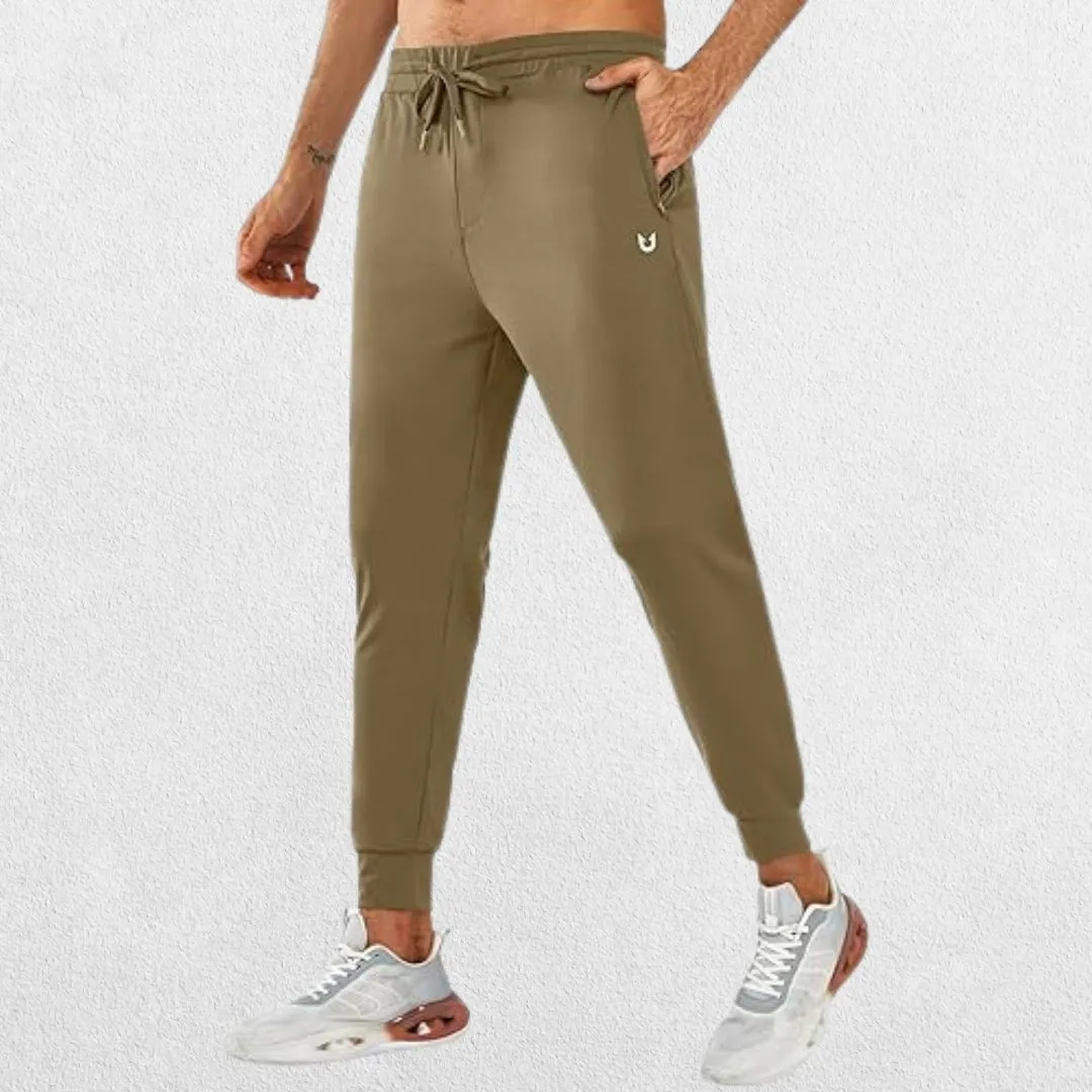 GPW Men's Lightweight Trousers with Zipper Pockets for Athletic Workouts