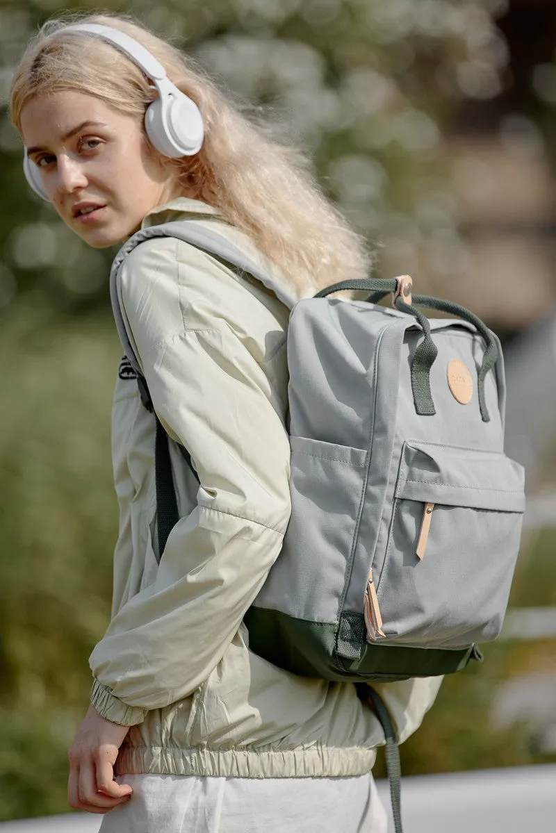 Himawari Waterproof Canvas Backpack Bag with Side Pockets 🟠⚪️🟡🟢🔵
