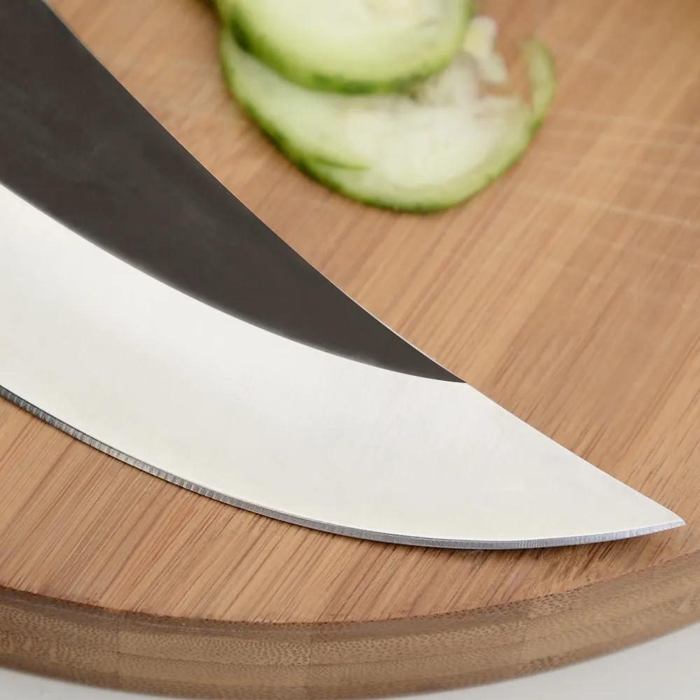 Lifespace Viking Style Chef Knife with Wood Handle & Sheath