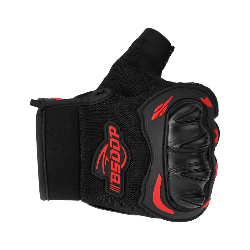 Lycra Meshed Protective Fingerless Gloves