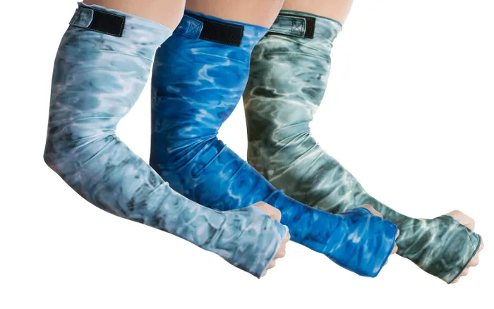 Mens Adjustable Arm Sleeves UV Sun Protection | Aqua Design
