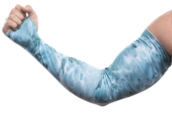 Mens Adjustable Arm Sleeves UV Sun Protection | Aqua Design