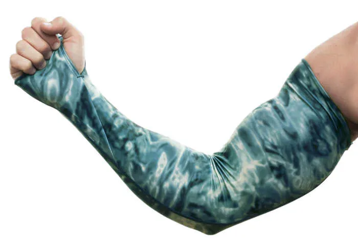 Mens Adjustable Arm Sleeves UV Sun Protection | Aqua Design