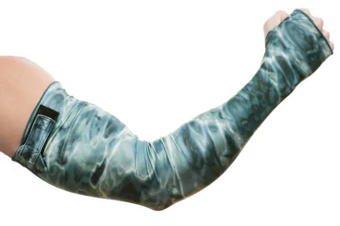 Mens Adjustable Arm Sleeves UV Sun Protection | Aqua Design