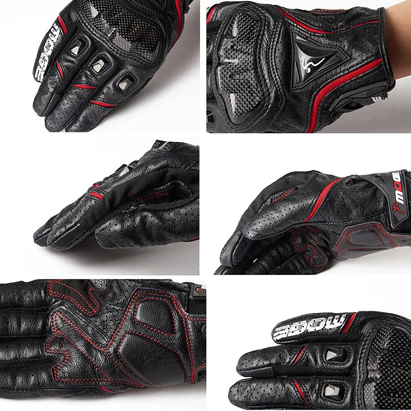 Motorcycle Racing Summer Leather Gloves