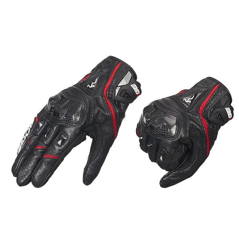 Motorcycle Racing Summer Leather Gloves