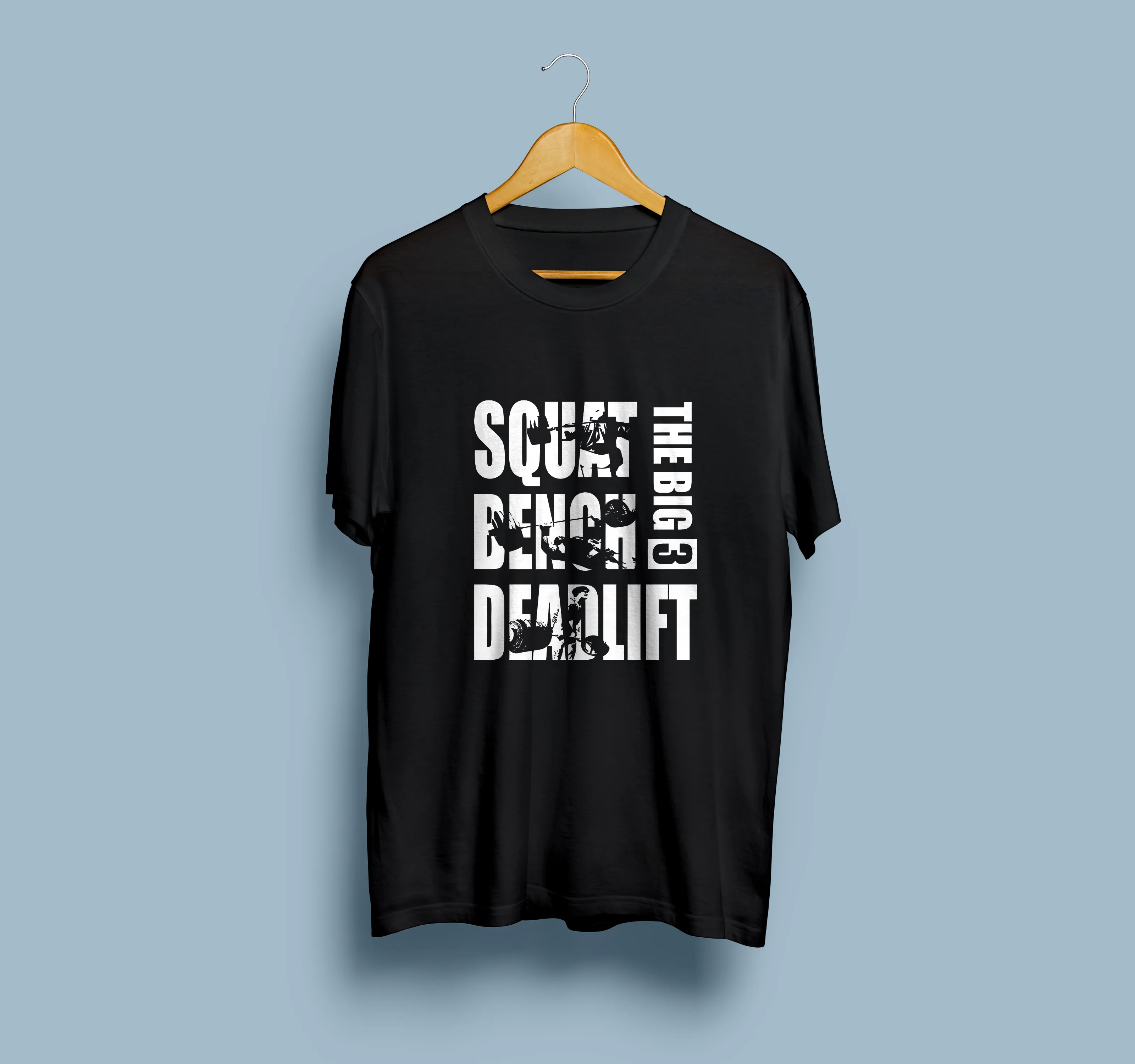"The Big 3 Squat, Bench, Deadlift" Premium Round Neck Sleeveless T-Shirt for Active Lifestyles