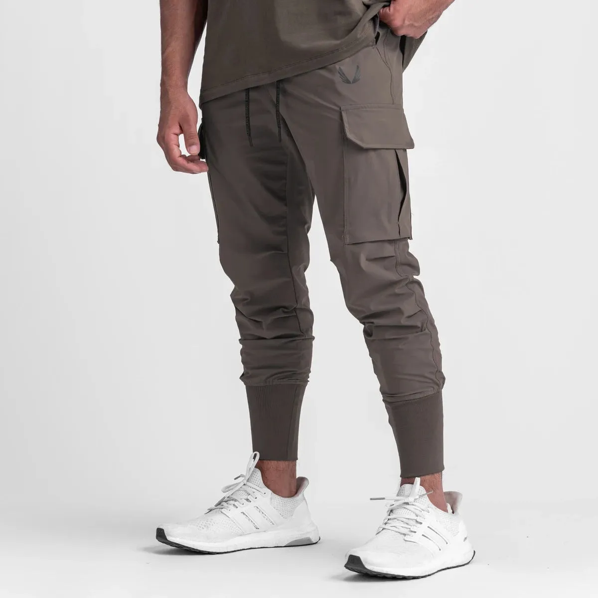 Sweatpants Men's fitness pants thin loose fast dry stretch bunched feet running training
