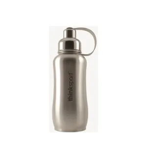 Thinksport Stainless Steel Sports Bottle - Silver - 25 Oz