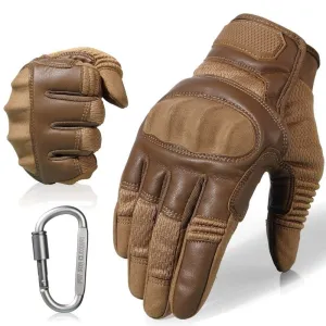 Touchscreen PU Leather Motorcycle Full Finger Gloves Protective Gear Racing Pit Bike Riding Motorbike Moto Motocross Enduro