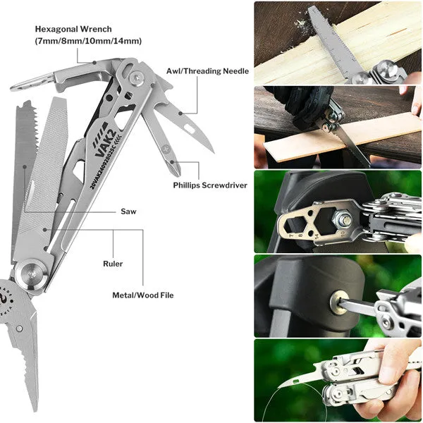 VAK2 Stainless Steel EDC MultiTool