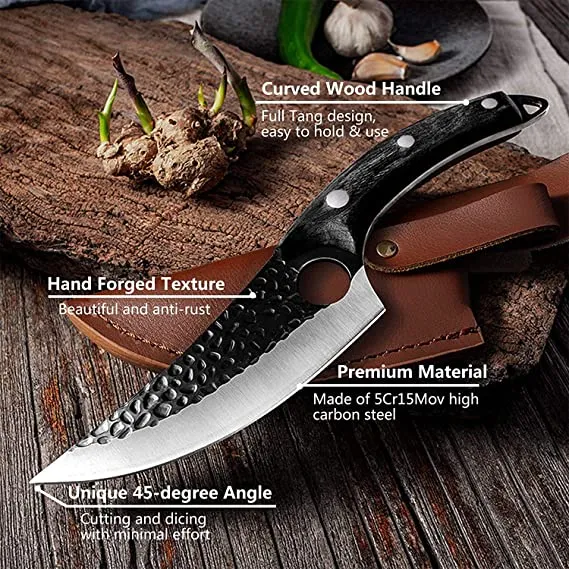 Viking & Butcher Kitchen Knife | Chef Knife for Kitchen, Camping, BBQ.